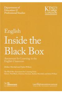 English Inside the Black Box: Assessment for Learning in the English Classroom