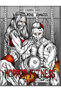 Adult Coloring Book Horror Fitness