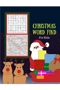 Christmas Word Find For Kids