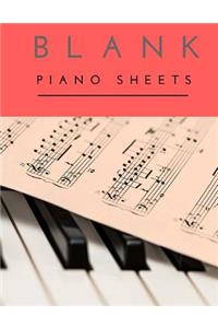 Blank Piano Sheets
