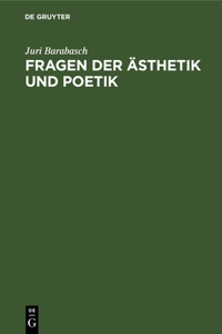 Fragen Der Ästhetik Und Poetik