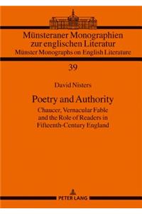 Poetry and Authority