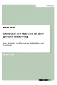 Elternschaft von Menschen mit einer geistigen Behinderung