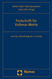 Festschrift Fur Volkmar Mehle