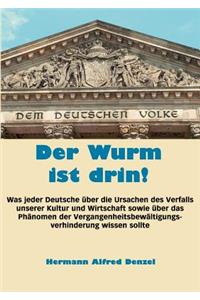 Der Wurm ist drin!: Was jeder Deutsche über die Ursachen des Verfalls unserer Kultur und Wirtschaft sowie über das Phänomen der Vergangenheitsbewältigungsverhinderung w