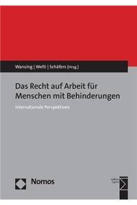 Das Recht Auf Arbeit Fur Menschen Mit Behinderungen