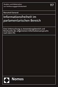 Informationsfreiheit Im Parlamentarischen Bereich