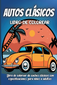 Autos Clásicos Libro de colorear