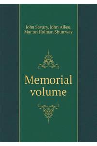 Memorial Volume