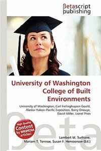 University of Washington College of Built Environments