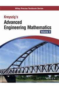 Kreyszig'S Advanced Engineering Mathematics, Vol Ii