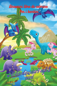 Libro da colorare dei dinosauri per bambini