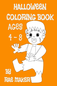 Halloween Coloring Book Ages 4 - 8