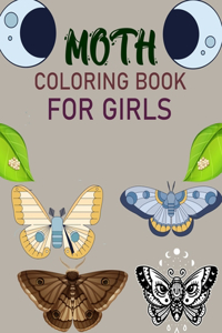 Moth Coloring Book For Girls