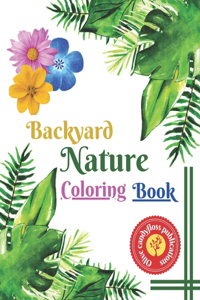 Backyard nature coloring book