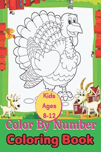 Kids Ages 8-12 Color By Number Coloring Book