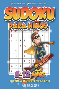 Sudoku para Niños 8-12 años: 288 Sudoku Infantil con Soluciónes / Pasatiempos para Niños 8 9 10 11 12 años