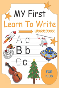 My First Learn To Write Workbook