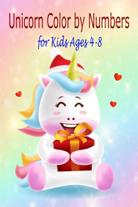 Unicorn Color by Numbers for Kids Ages 4-8