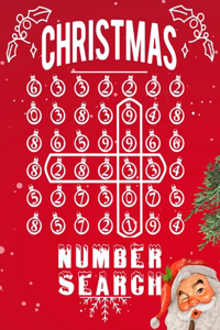 Christmas Number Search: Puzzle Book with 105 Christmas Themed Puzzles