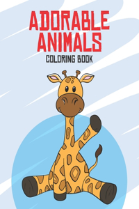 Adorable Animals Coloring Book