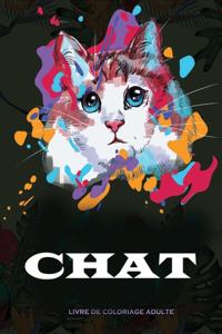 Chat livre de coloriage adulte