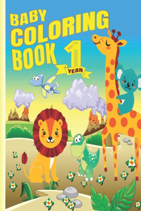 Baby Coloring Book 1 Year
