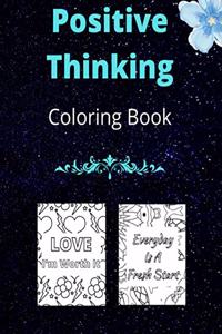 Positive Thinking Coloring Book