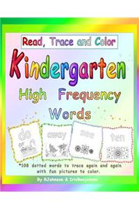 Read, Trace and Color Kindergarten High Frequency Words