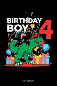 Birthday Boy 4 Notebook