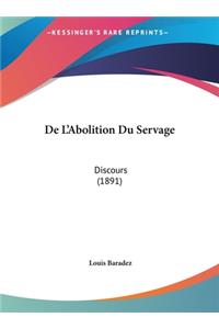 de L'Abolition Du Servage