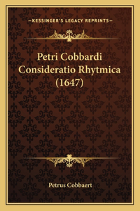 Petri Cobbardi Consideratio Rhytmica (1647)