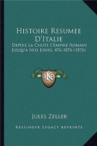Histoire Resumee D'Italie