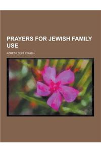 Prayers for Jewish Family Use