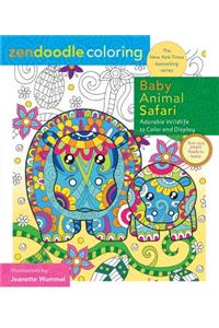 Zendoodle Coloring: Baby Animal Safari