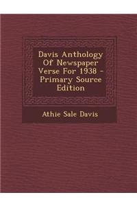 Davis Anthology of Newspaper Verse for 1938