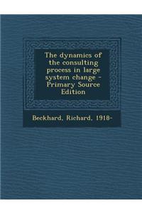 The Dynamics of the Consulting Process in Large System Change - Primary Source Edition