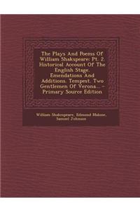 The Plays and Poems of William Shakspeare
