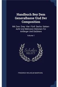 Handbuch Bey Dem Generalbasse Und Der Composition