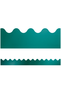 Sparkle and Shine Teal Foil Scalloped Bulletin Board Borders