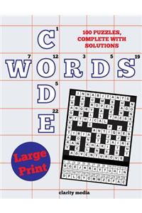 Large Print Code Words