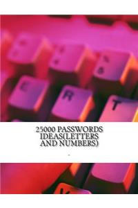 25000 passwords ideas(letters and numbers)