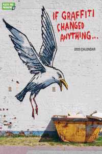 2023 Banksy, it Graffiti Changed Anything Wall Calendar Plastic Free