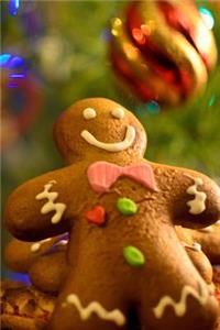 Decorated Gingerbread Man Cookie Holiday Journal