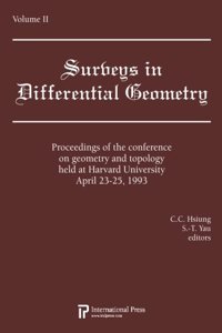 Proceedings of the Conference on Geometry and Topology held at Harvard University, April 23-25, 1993