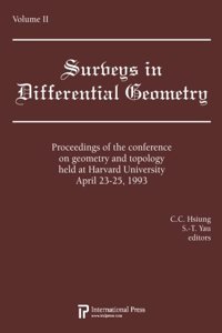 Proceedings of the Conference on Geometry and Topology held at Harvard University, April 23-25, 1993