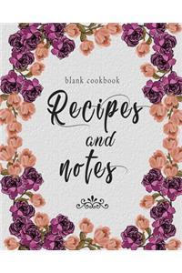 Blank Cookbook Recipes And Notes