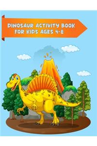 Dinosaur Activity Book for Kids Ages 4-8
