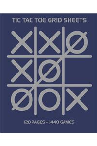 Tic Tac Toe Grid Sheets