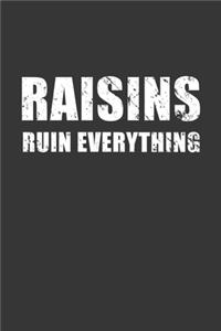 Raisins Ruin Everything Notebook